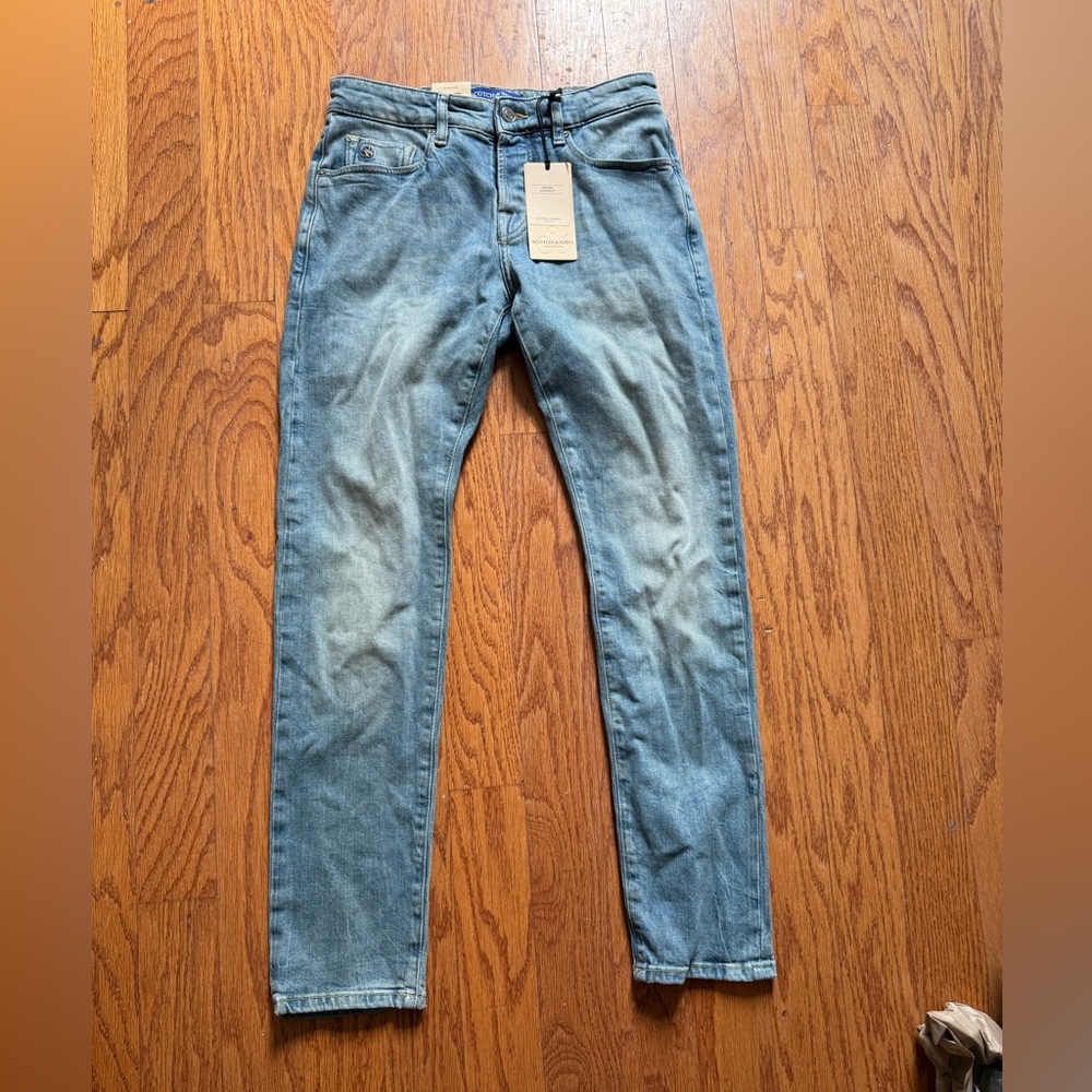 NWT Scotch & Soda Ralston Light Blue Denim Jean Size 28x30